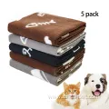 Puppy Warm Print Fleece Throw Blanket 5 Pack